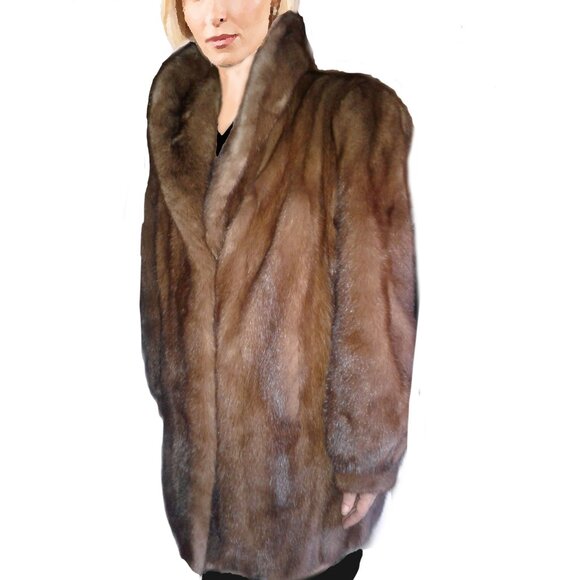 Pappas Genuine Mink Fur Coat - Picture 6 of 16